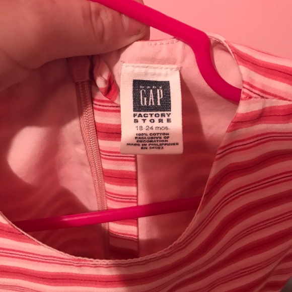 👗EUC👗Beautiful Red & Pink Stripe Dress❤️ - Picture 4 of 4